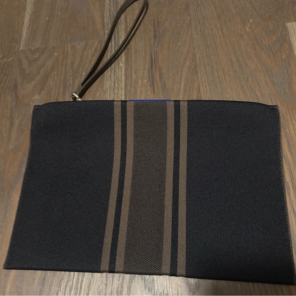 Men's Black and Brown Designer Clutch - Picture 3 of 3